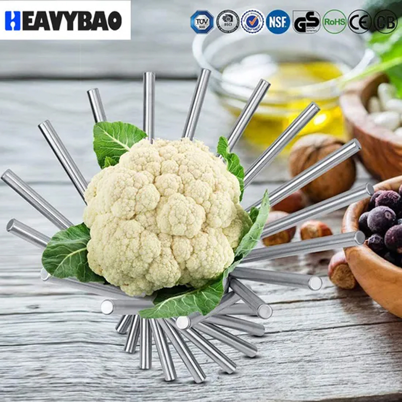 Heavybao Hot Sale Kitchen Storage Display Countertop Vegetables Wire Metal Fruit Basket