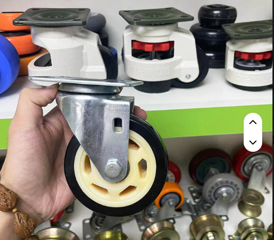 Industrial Heavy Duty Locking Rubber Caster Wheel for Trolley Use