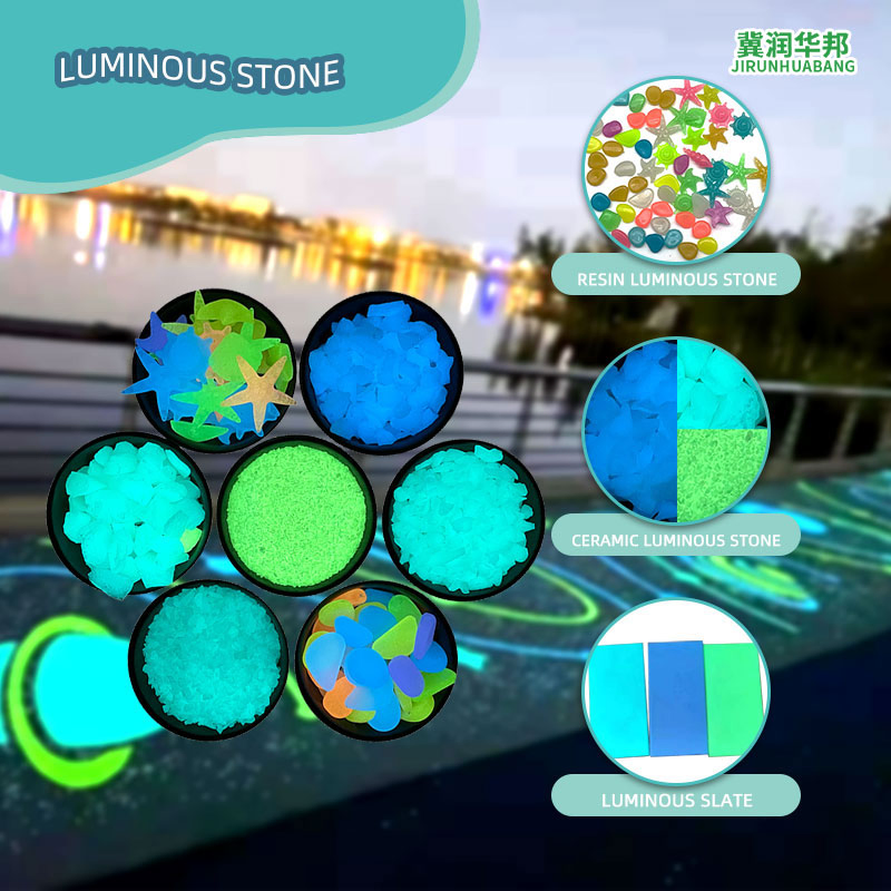 Decorative Luminous Gravel for Balcony Garden Bulk Glow Stone Direct Supply