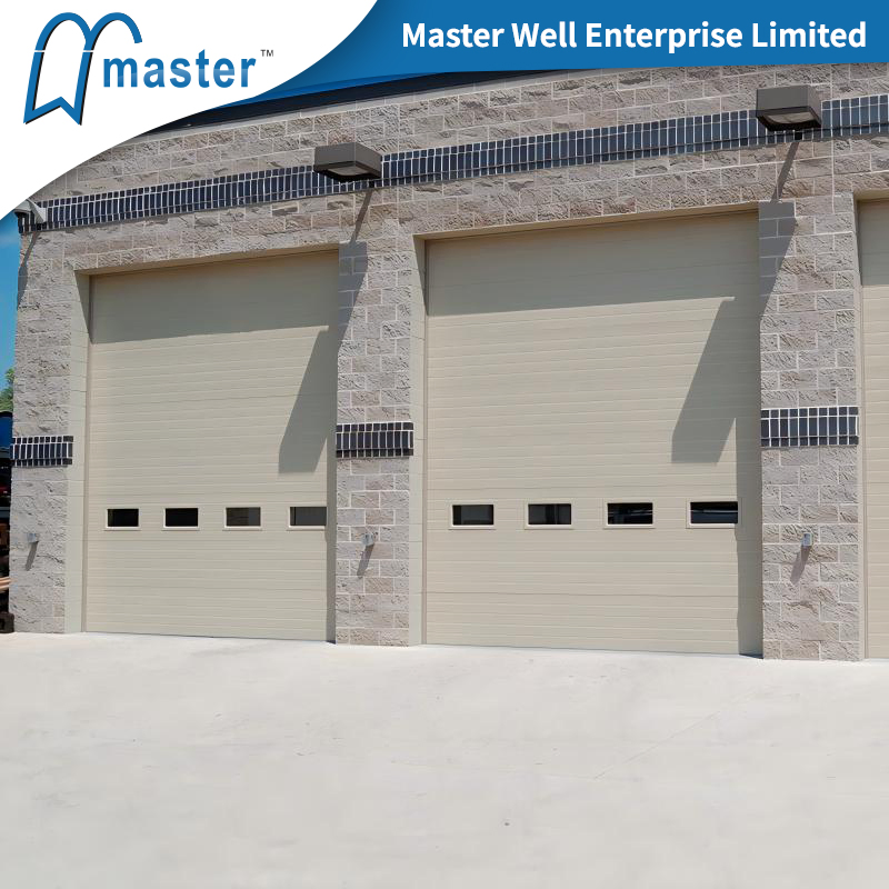 Precision Residential Full View Double Galvanized Industrial Roll up Door with Windows