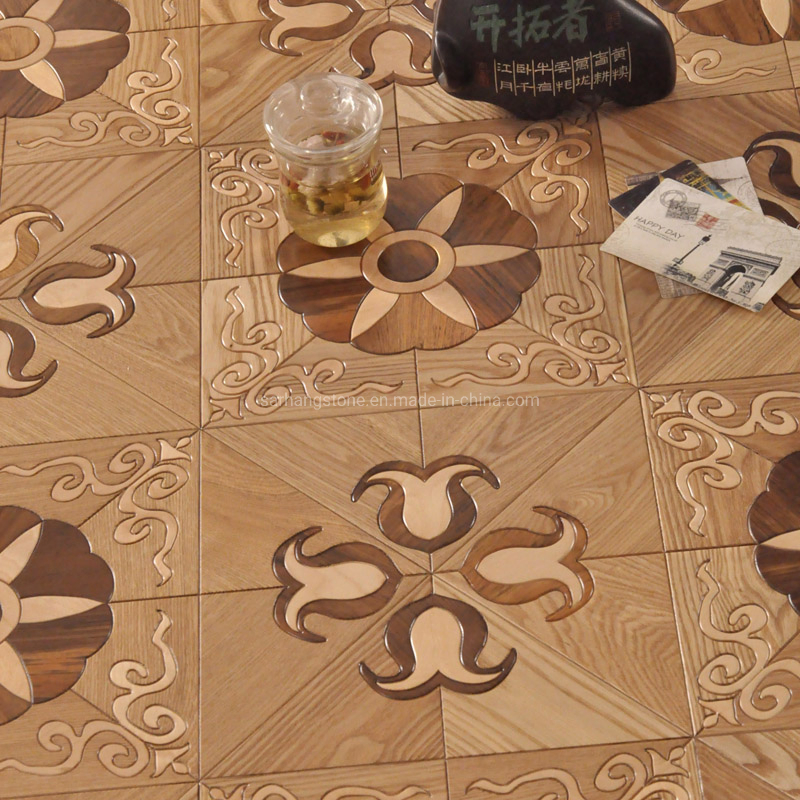 Custom Made Lobby Wooden Floor Art Parquet Flooring