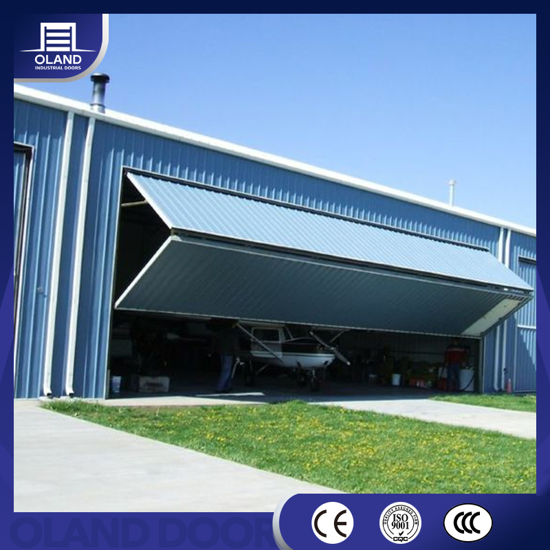 Commercial Vertical Double-Folding Doors Black Open out Bi Fold up and Down Vertical Bifold up Garage Door