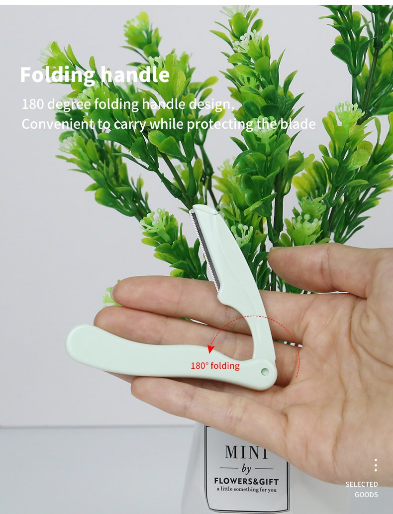 Premium Eyebrow Razor Trimmer with Safety Guard for Precision