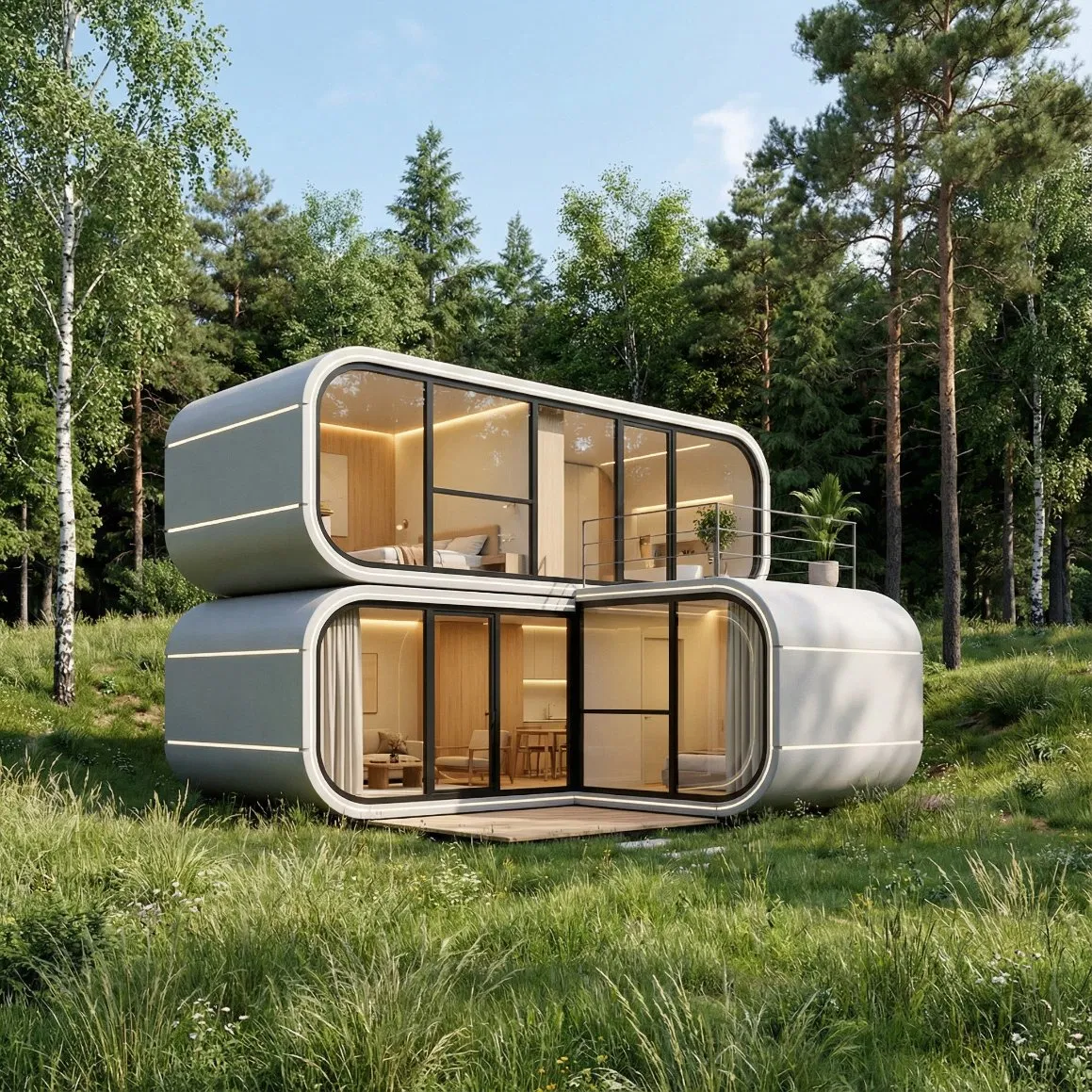 High Quality Customize Luxury Modular Prefab Capsule Pod for Resort and Glamping Camp