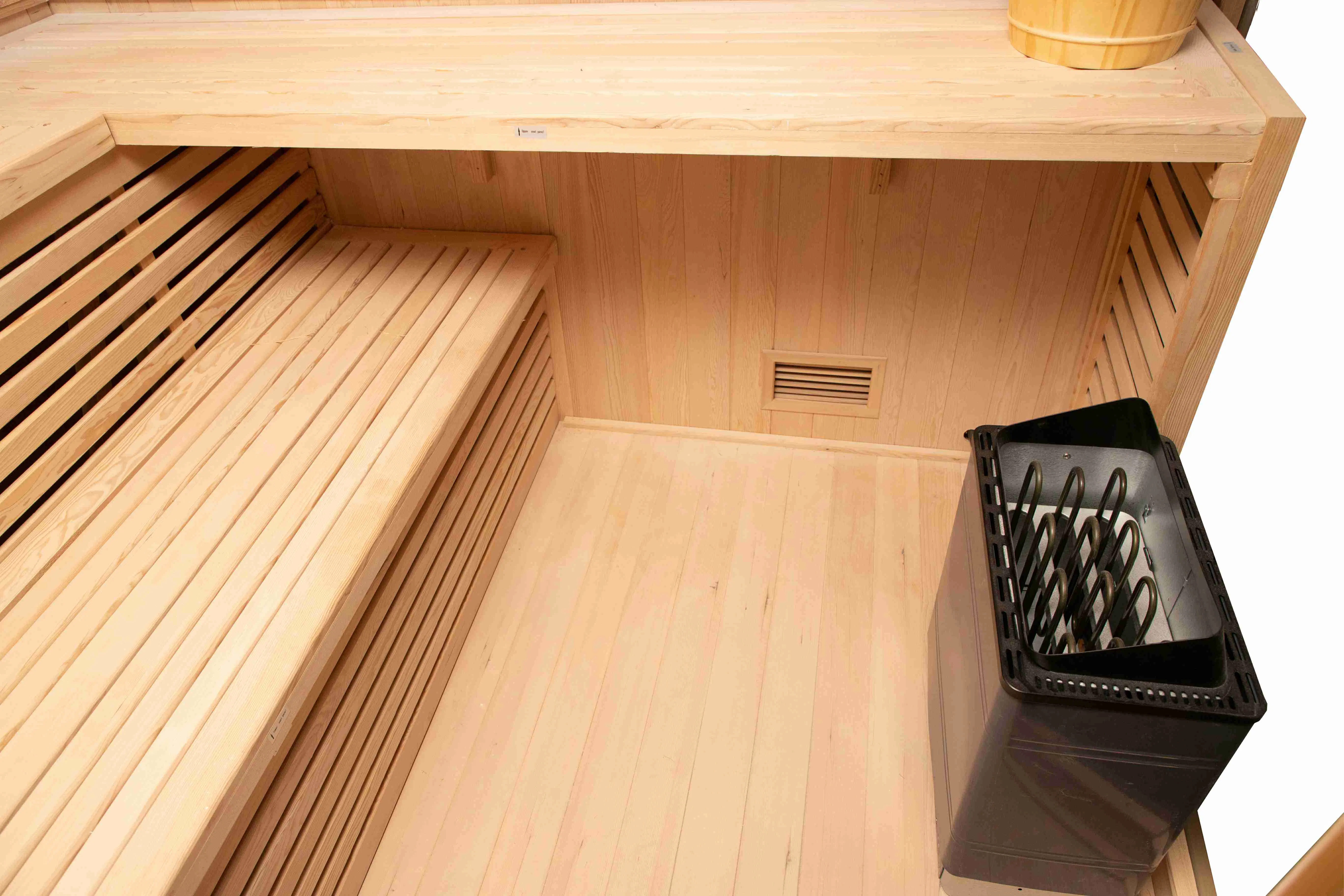 4-Person Indoor Dry Steam Sauna with Stove and Stones