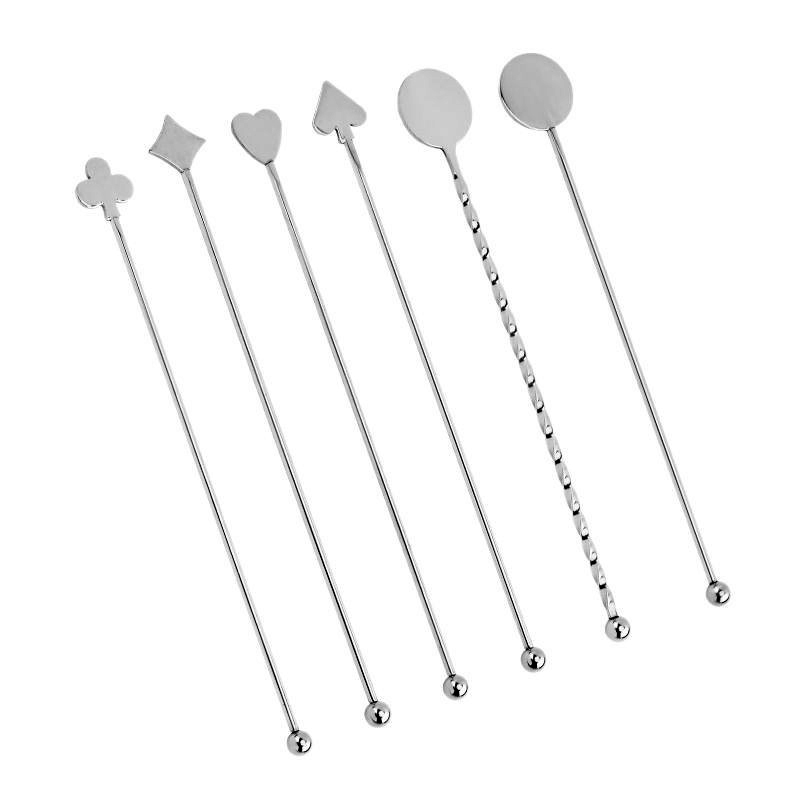 Custom Stainless Steel Beverage Bar Drink Swizzle Stirrer