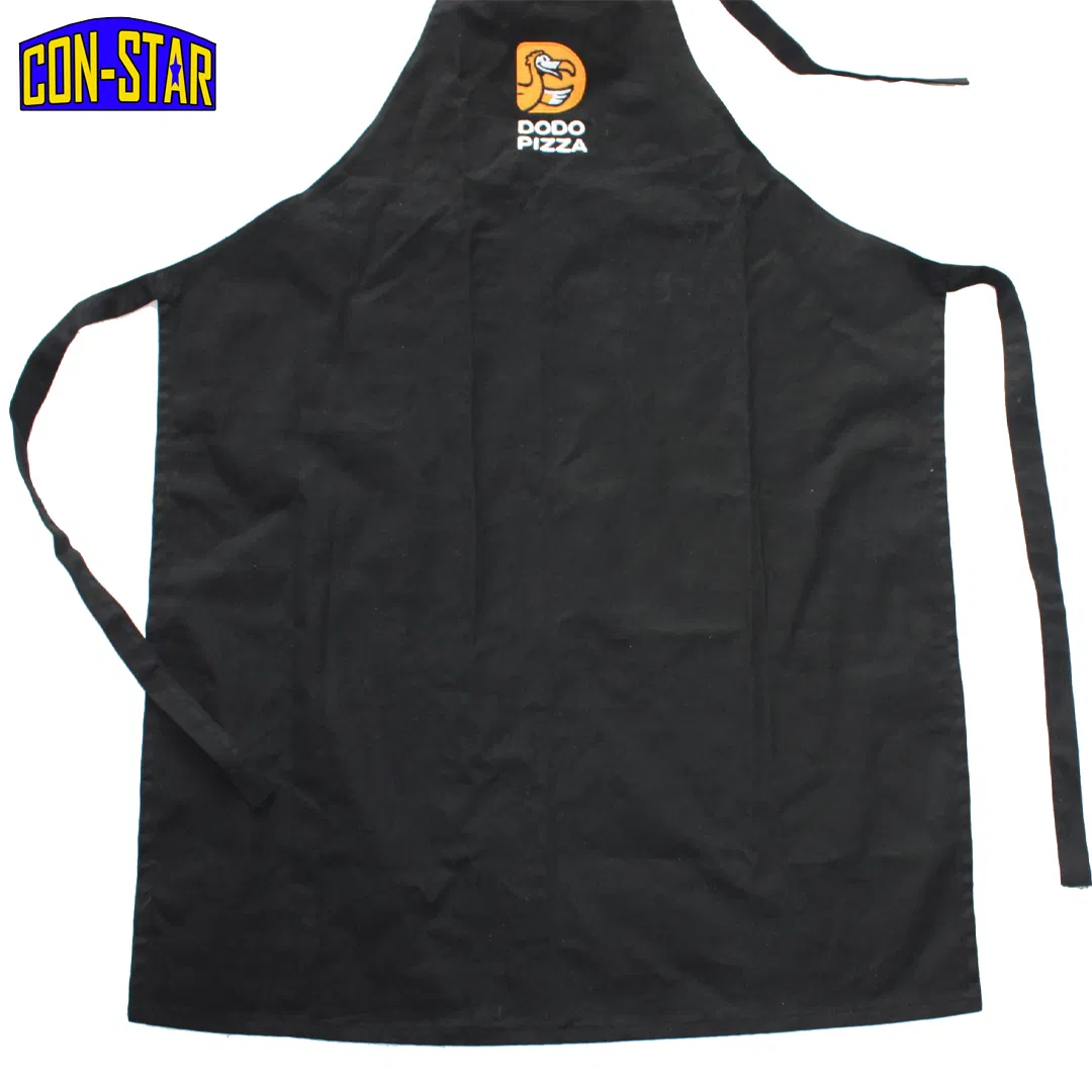 OEM Cotton Apron with Customised Embroidery Logo Factory