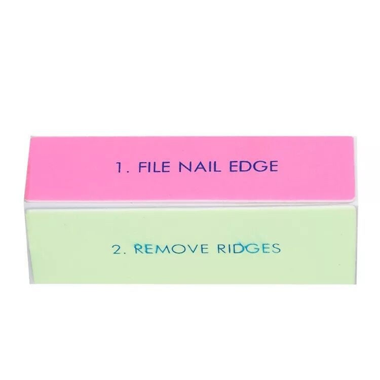 Nail Files 4 Sides Sponge Nail Buffer Polishing Sanding Block 4 Sides Colorful