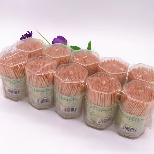 Wholesale High-Quality Bottled Bamboo Toothpicks Can Custom Logo