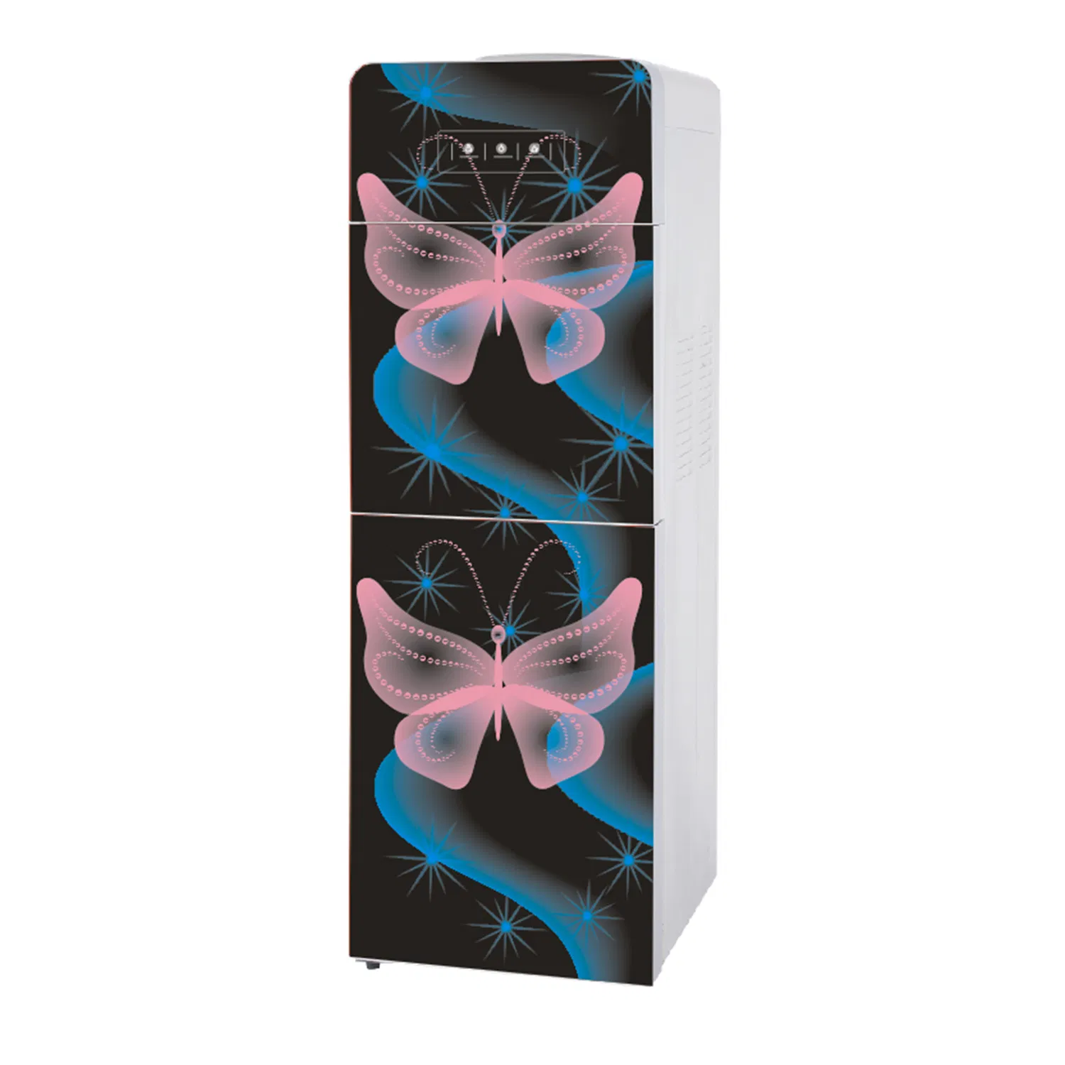 Tempered Glass Model Hot and Cold and Three Taps Water Dispenser