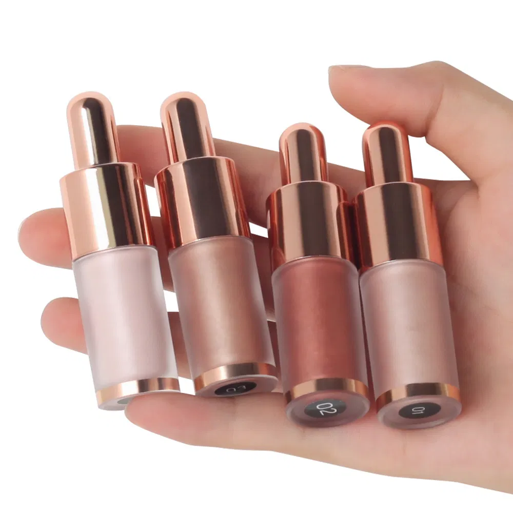 Metallic Liquid Eyeshadow Highlighter and Contour Face Body Blush Cosmetics Makeup Shimmer