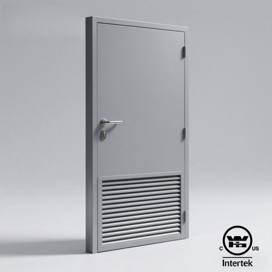 Factory Direct Supplier Security Emergency Exit Fire Resistant Steel Security Fireproof Fire Rated Door with Push Bar