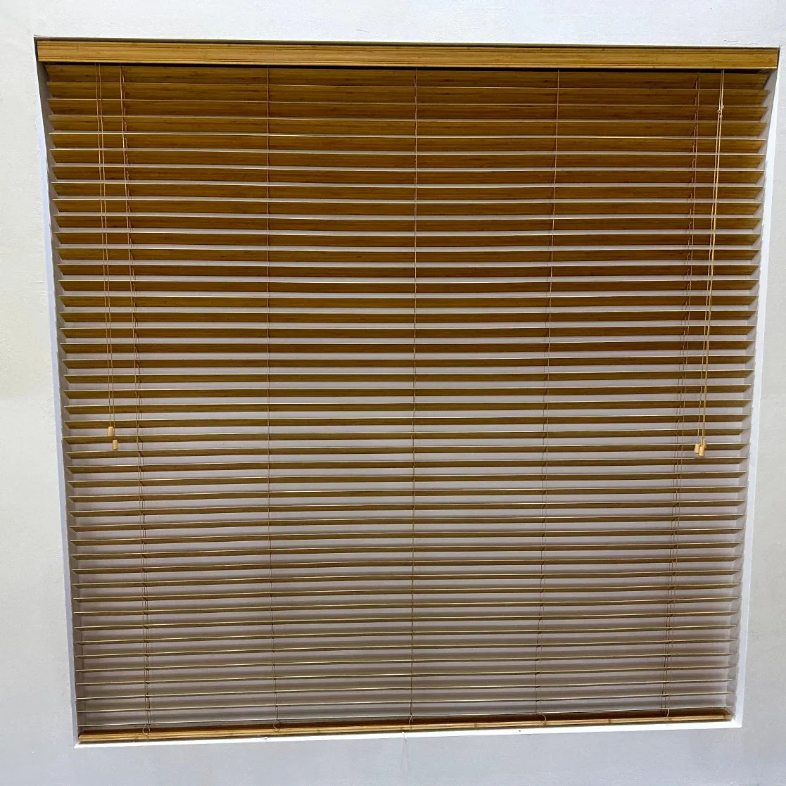 Anti UV Privacy Wood Blinds Motorized Window Wooden Blinds