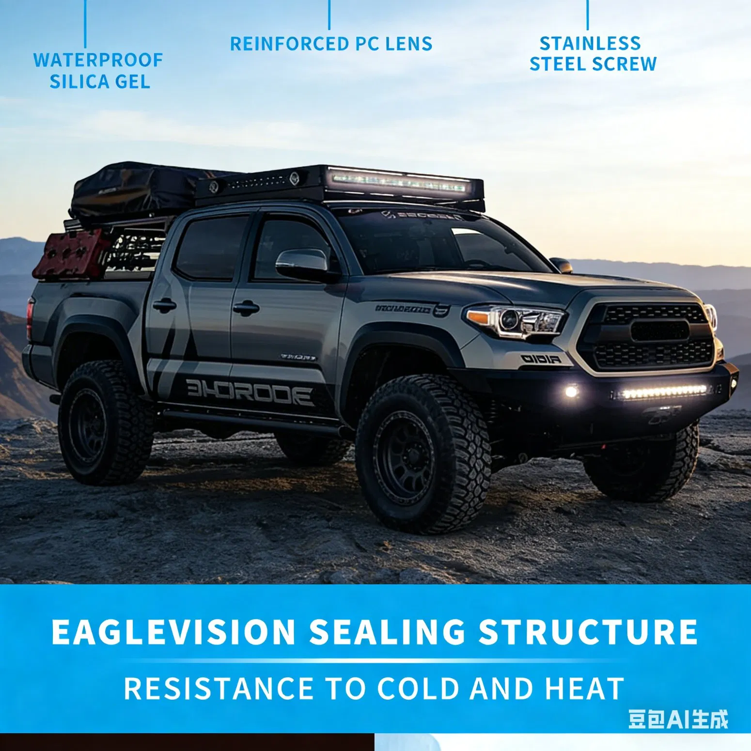 Светодиодная LED-лампа для внедорожников 4x4