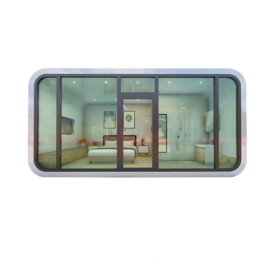 New Manufacturer Fashion 2 Story Homes Modern Modular House Apple Capsule Glass Houses