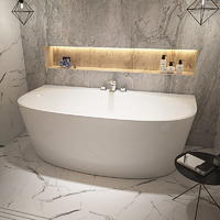 Акриловая угловая ванна с гидромассажем