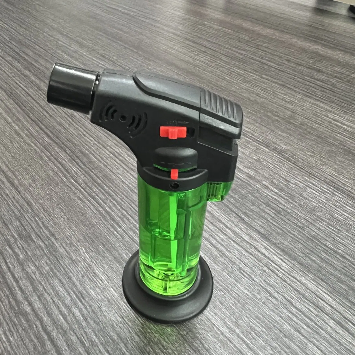 Sale Windproof Slant Torch Lighter Portable Refillable Gas Lighter for Cigar Kitchen BBQ Multicolor