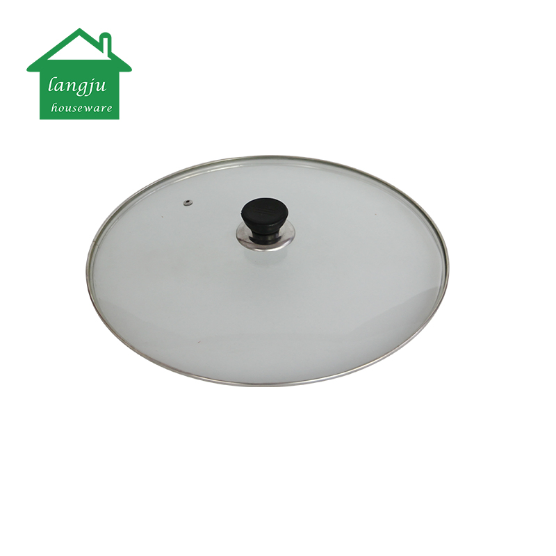 Чугунный вок с крышкой, предварительно прокаленный