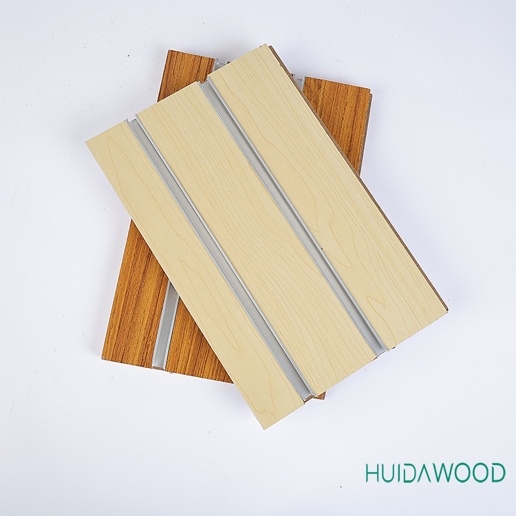 Customized Board Faced Slatwall Coloured Slotted Melamine MDF