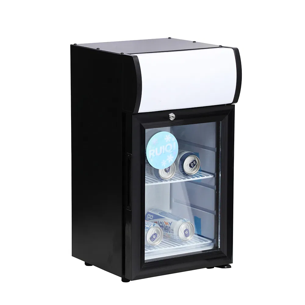 Factory Price Display Mini Cooler Countertop Display Showcase Refrigerator Cooler with Canopy