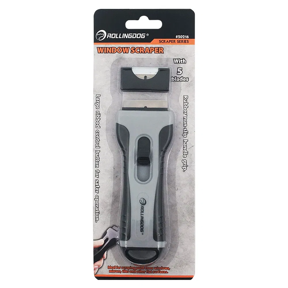 Rolingdog-PRO 50216 Window Scraper with 5 Blades Removal Clean Hand Tools