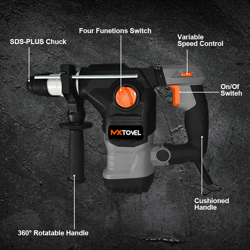 Профессиональный перфоратор электрический 1600Вт