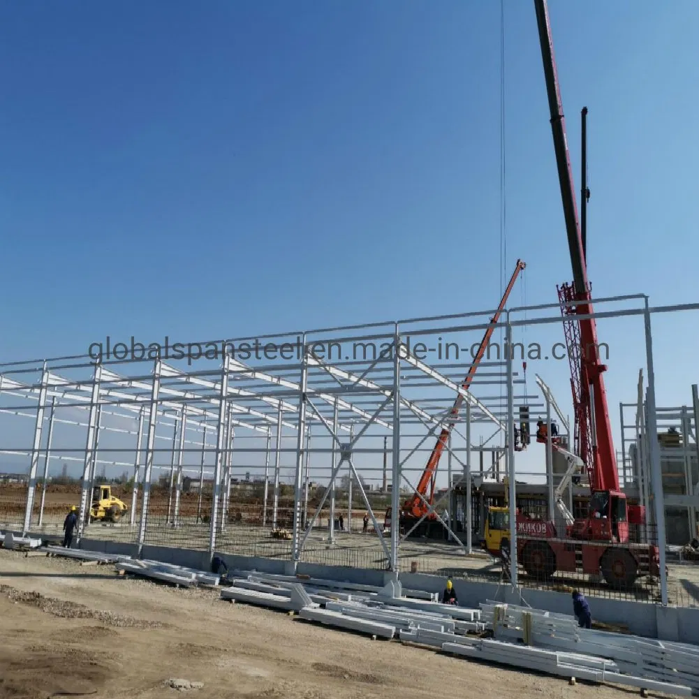 Low Cost Metal Buildings Workshop Hangar Steel Frame Prefabricated Steel Structure Warehouse Chicken Coop