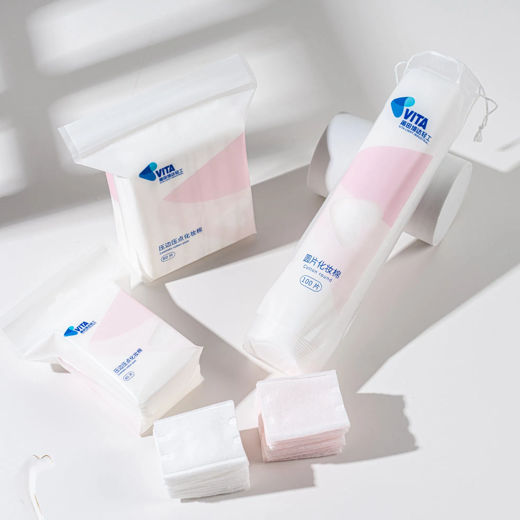 Eco-Friendly Cotton Makeup Remover Pads - 80 Count Pack