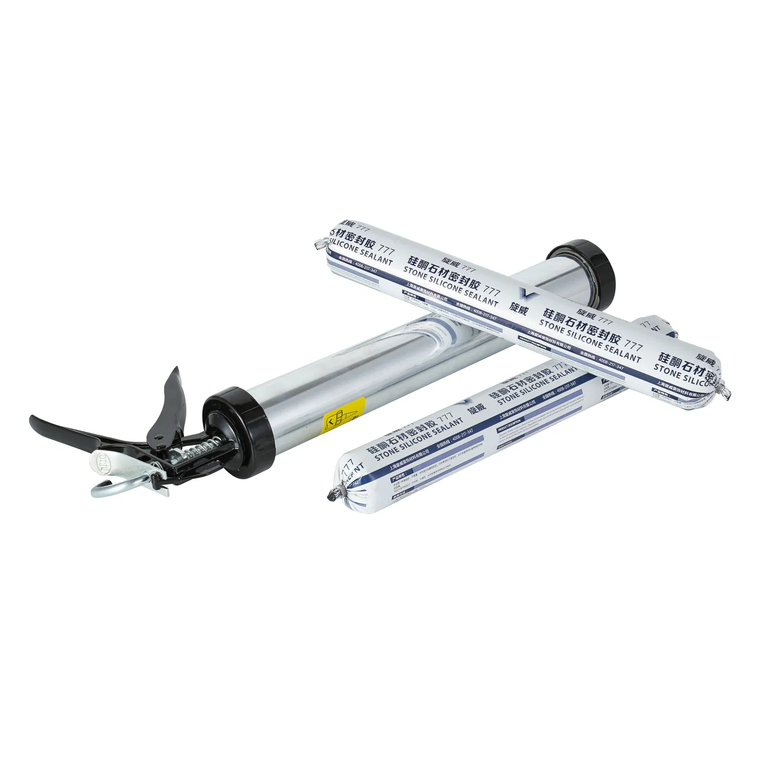 PRO Sausage Caulk Gun, 20 Oz Foil Pack / 10 Oz Cartridge Convertible, 12: 1 Thrust