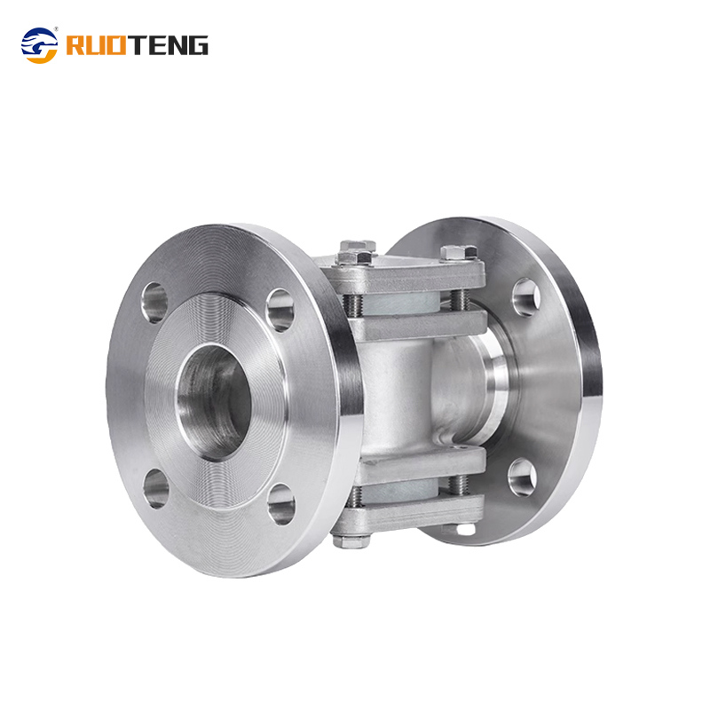 [Ruoteng] Stainless Steel Integrated Flanged Double Window Flapper Type Visual Flow Indicator