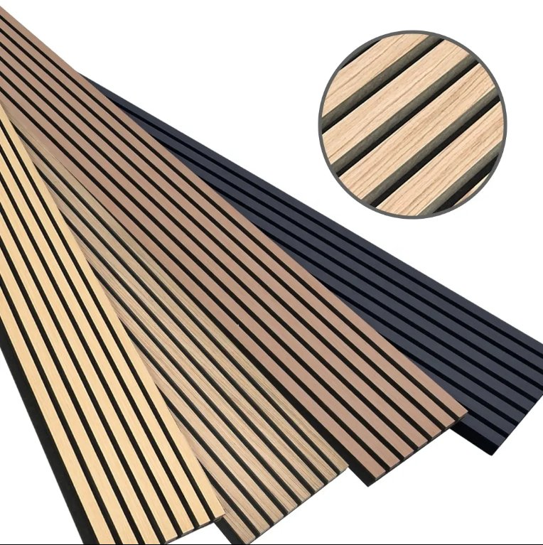 Wooden Slats Environmentally Friendly Natural Sound Insulation Boards Wooden Wall Panel Sound Absorption Sound Absorption Ceiling