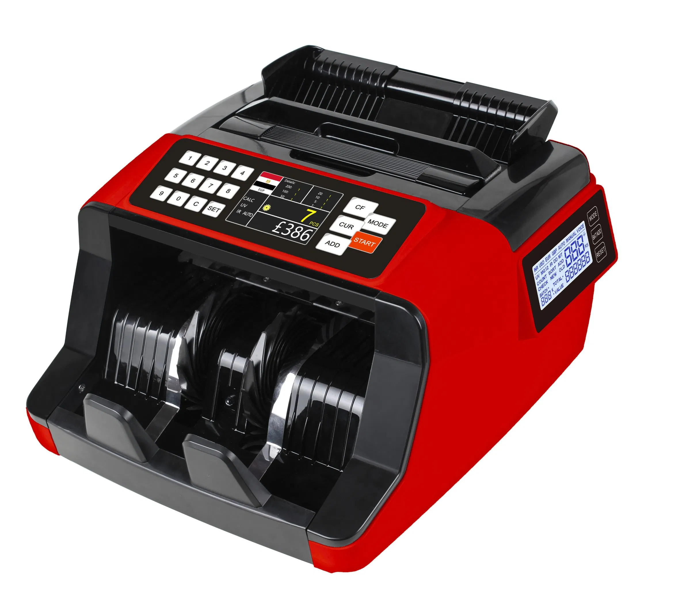 Al-7200 Professional Commercial Bill Counter with UV Mg IR Detection Banknote Counting Machine