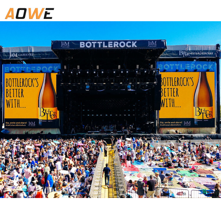 High Brightness P2.6 P2.9 P3.9 Outdoor LED Display Rental Billboard Smart Advertising Screen