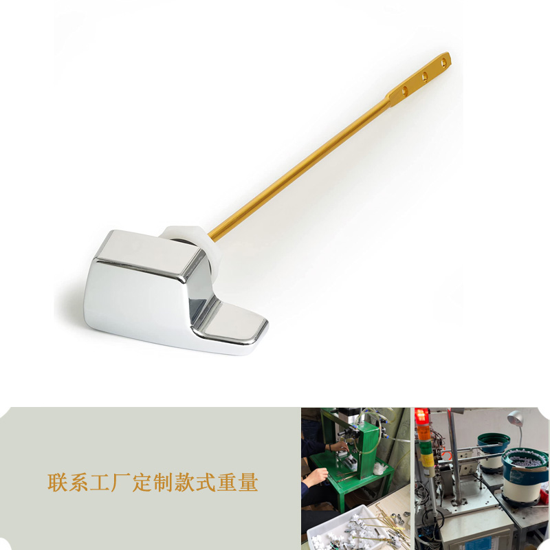 Side Angle Mount Toilet Handle Toilet Trip Lever Handle Replacement Square Toilet Tank Flush Handle Lever