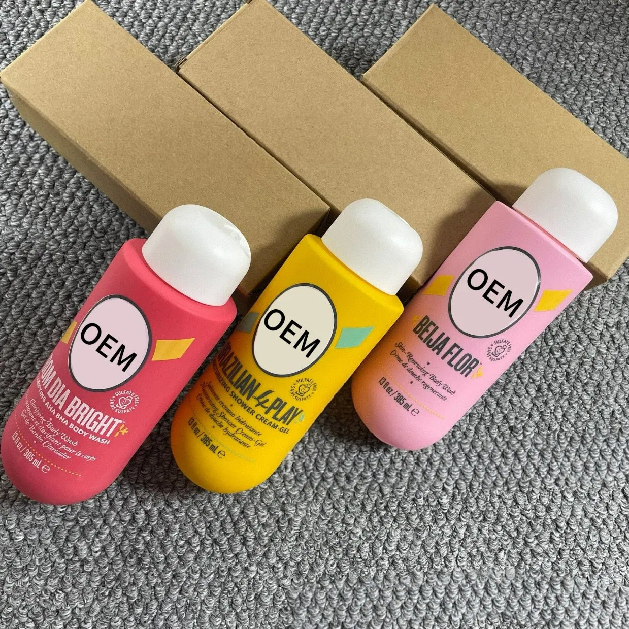 OEM Luxury Brazilian Splash Body Perfume Floral Fragrance Bodymist for Women Body Wash