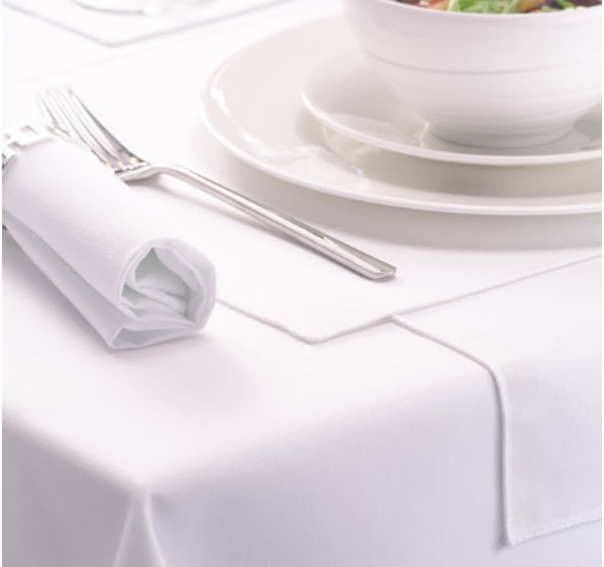 Premium 300 Thread Count White Cotton Napkins with Custom Logo
