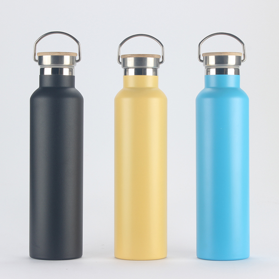 New Portable Stainless Steel Sports Insulated Water Bottle with Handle and Straw