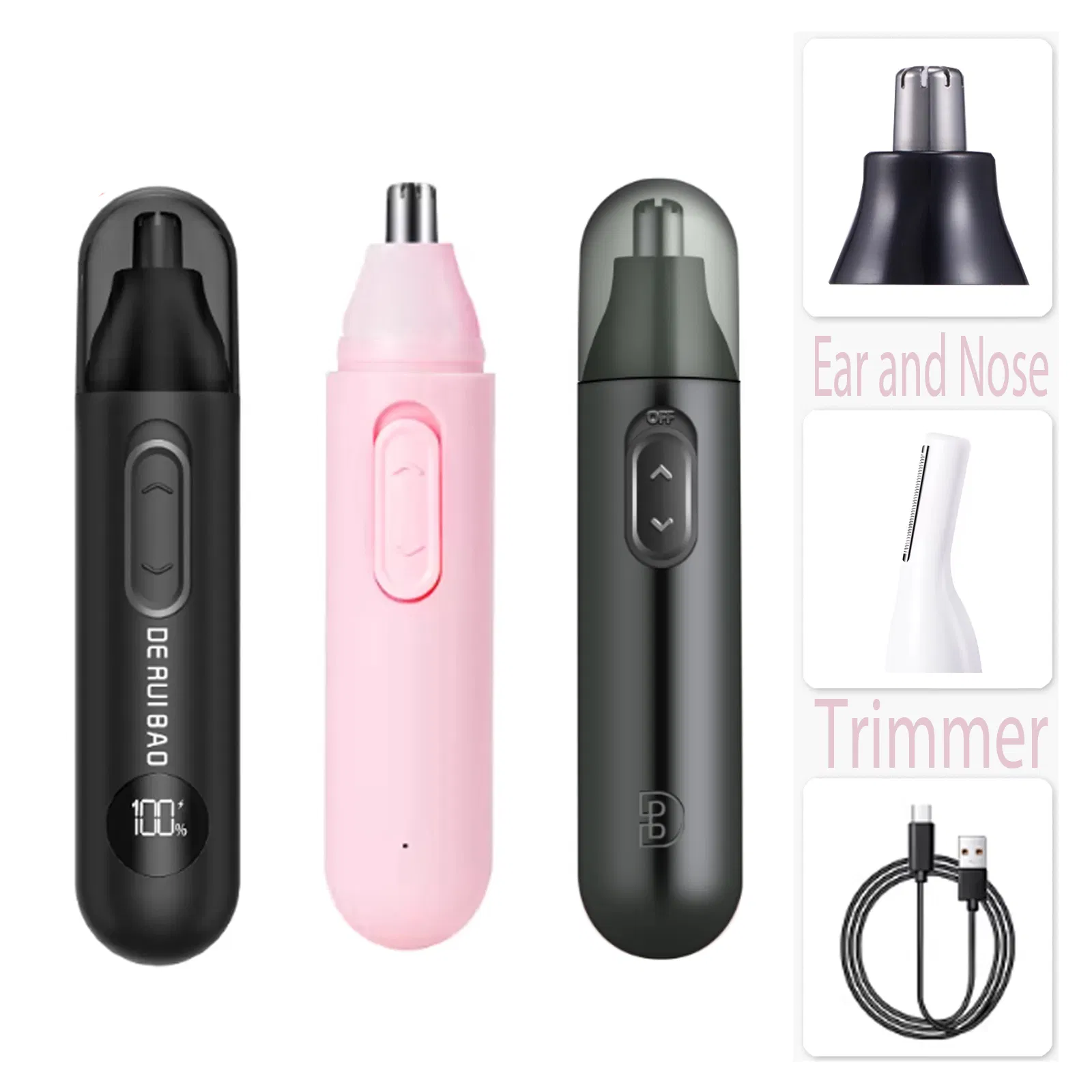 Ergonomic Balance Design for Easy Grip Nose Hair Trimmer