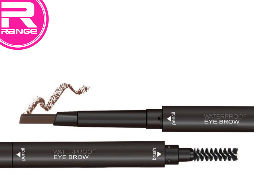 Duo Ended Empty Twist up Eyebrow Pencil Packaging with Brow Brush