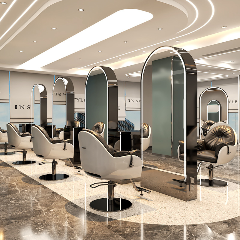 Energy Efficiency Barbershop Mirror/Vanity Light Mirror/Hair Dressing Mirror/with Stainless Steel Frame