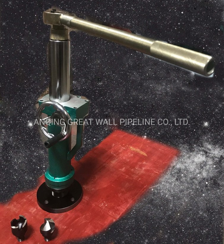 Ht50 Model Manual Pipe Hot Tapping Drilling Machine