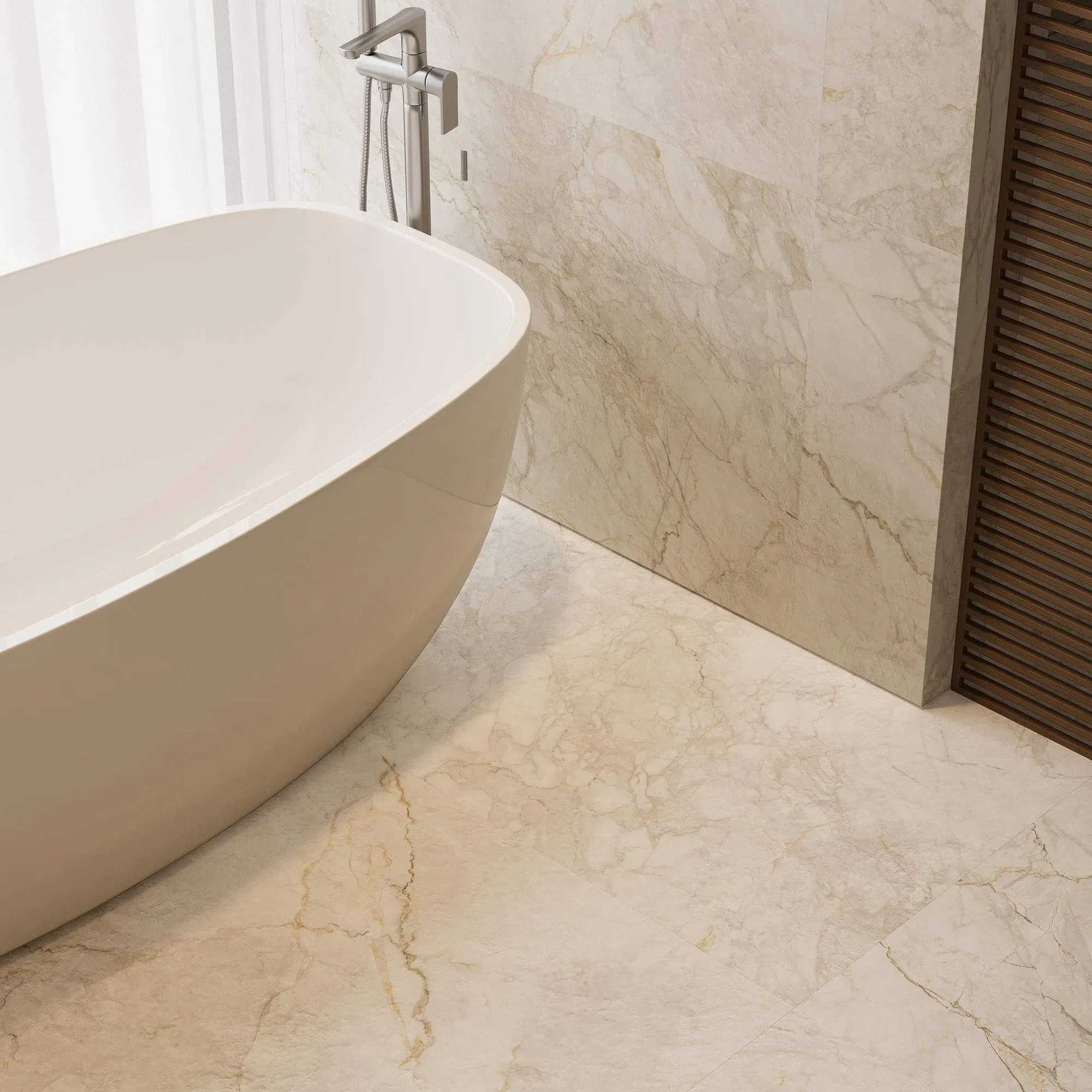 Unique Introduction to 600*1200 Luxurious Marble Porcelain Tile for Bathroom