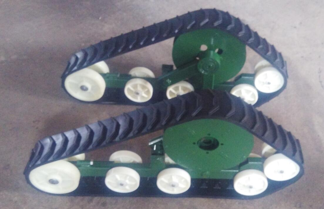 Heavy-Duty Snowplow Crawler with Remote Control and Rubber Tracks