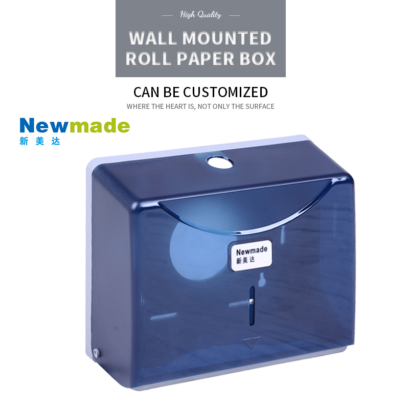 Wall Mounted Paper Dispenser Toilet Tissue Paper Translucent Case H2005