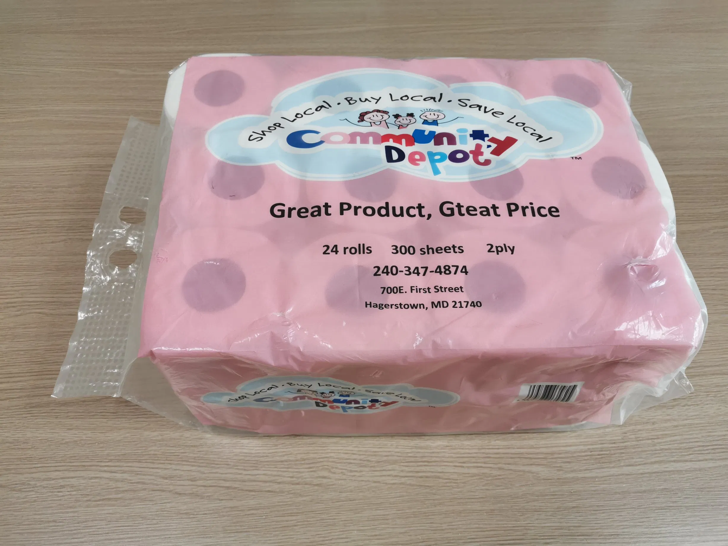 Customized Trademark 10*10cm Paper Toilet From Chinese Manufacturer