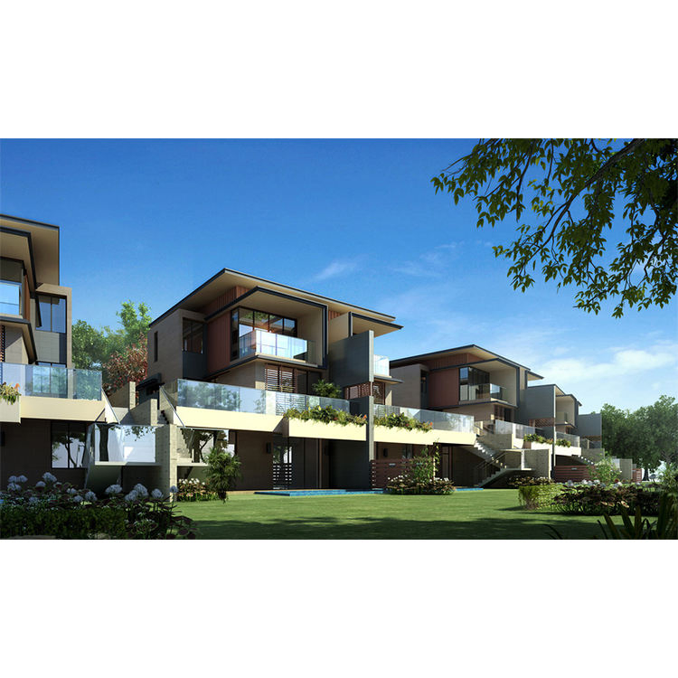Prefab Luxury House Villa Building Steel Structure Workshop Warehouse