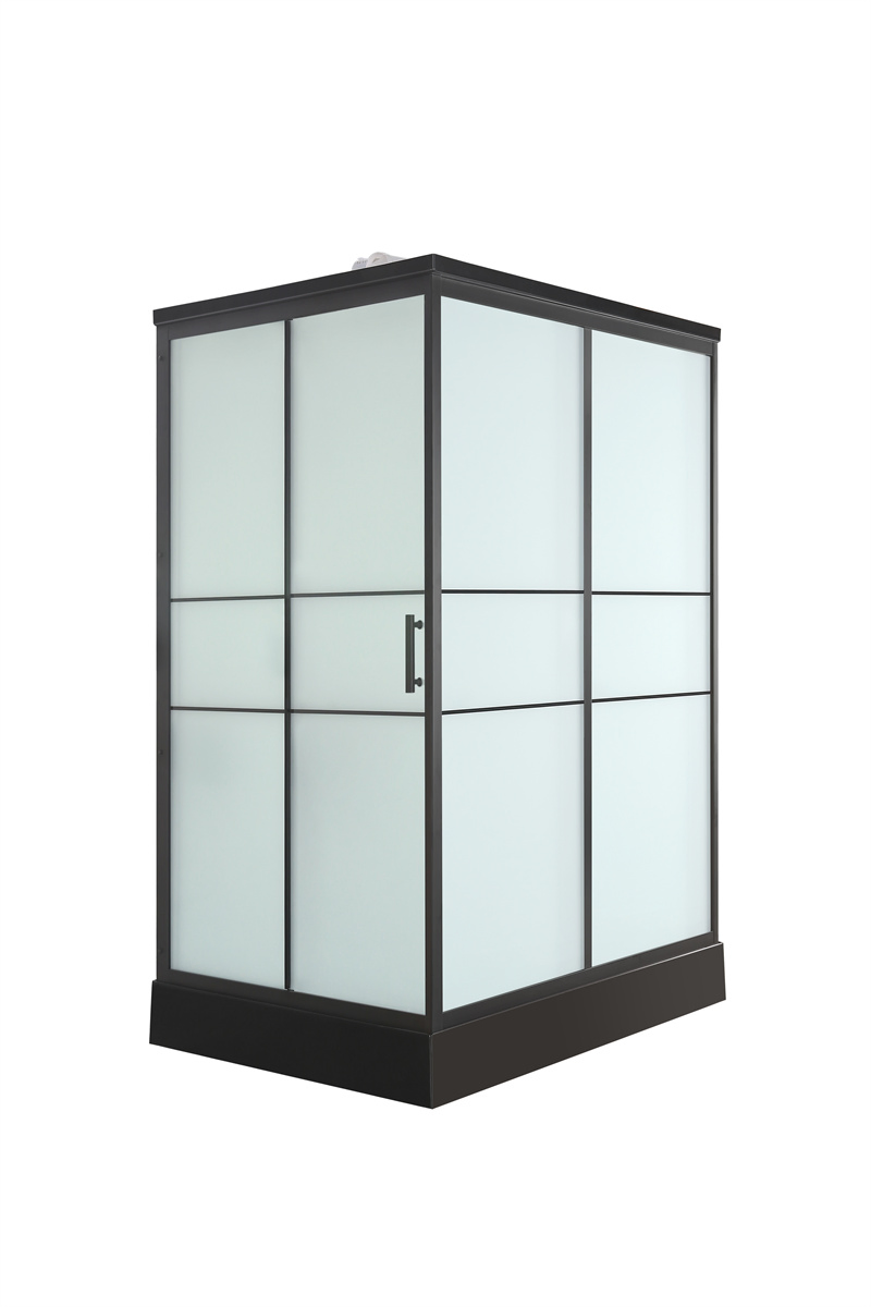 Luxurious Golden Color Prefab Shower Cabin with Toilet Unit for Integral Shower Room
