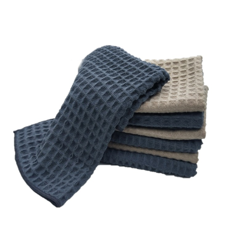 Absorbent Microfiber Waffle Cleaning Towel for Kitchen or Car Clening
