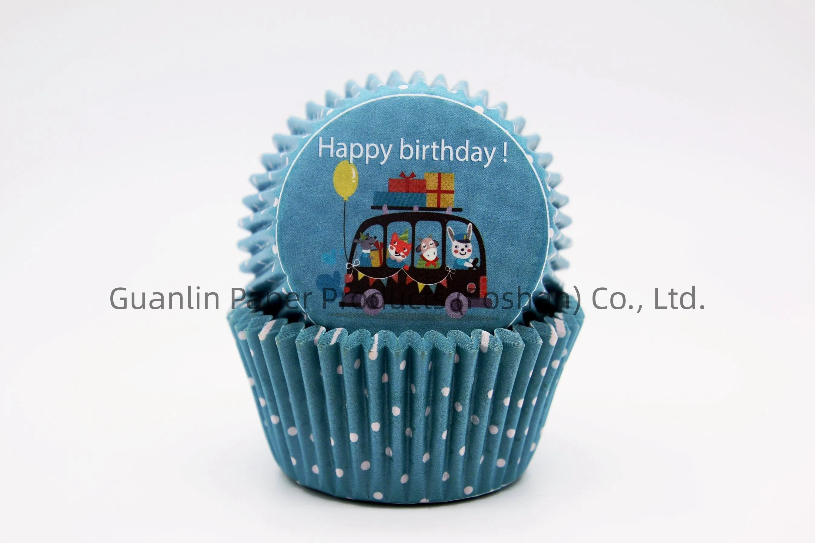 Custom Paper Cupcake Cases Muffin Baking Cups Food Grade Pfas-Free FSC Certified OEM Manufacturer Factory