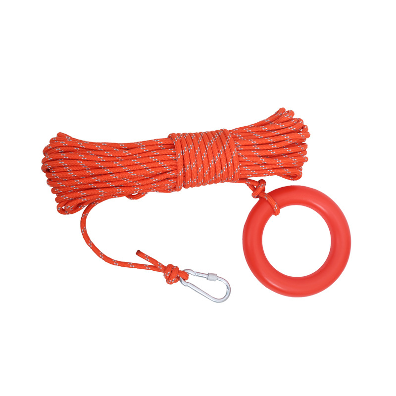 Веревка спасательная 8 мм плавающая с буйком профессиональная